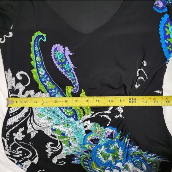 Ronni nicole paisley dress sz 6 3/4 Sleeves - Picture 6 of 8